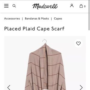 Plaid Cape Scarf